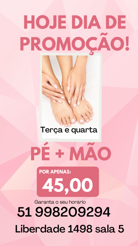 pé e mão 